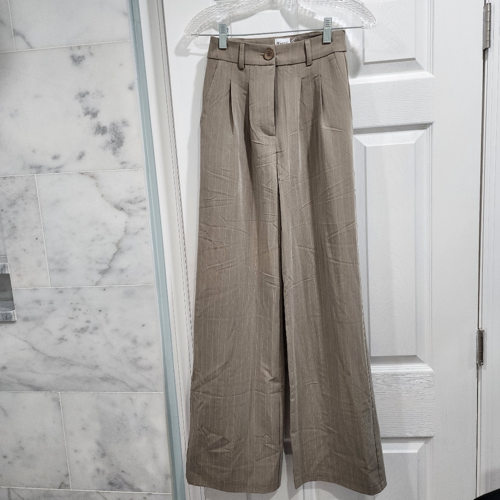 Princess Polly Wide Leg Pants 2 Elee High Waist Relaxed Flare, pleated, pattern